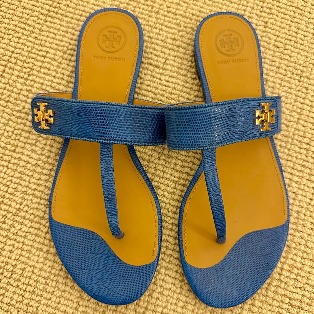 Tory Burch Blue Sandals